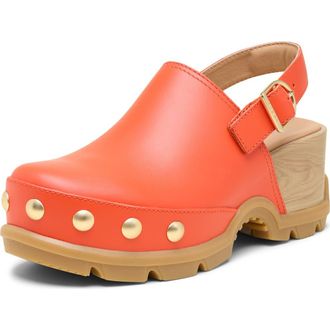 Sorel ROAMN RVT Clog in Crimson Fire/Gum at Nordstrom, Size 10.5