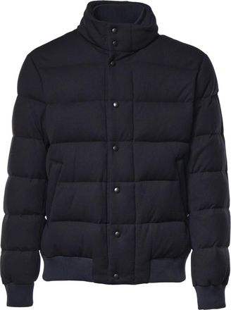 Fay Bomber Donsjack - Heren - Jassen - Blauw - Maat: M Zijde