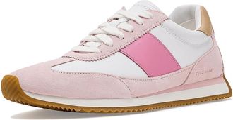 Cole Haan Grand Crosscourt Davie Runners Womens Shoes White Leather/Pale Lilac Suede/Soft Buff Leather : 10.5 B - Medium