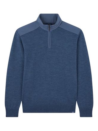 Paul & Shark half-zip detail sweater - Blue
