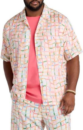 Psycho Bunny Big & Tall Atlas Sport Shirt in Pristine at Nordstrom, Size Xx-Large