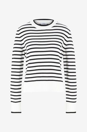 Akris Schmaler Ringelpullover aus Baumwolle