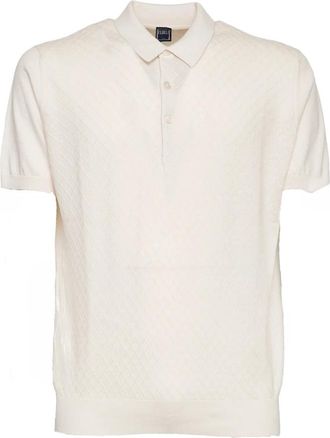 Fedeli Polo Shirts - Heren - Polos - Beige - M - Leer - Tops