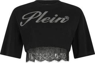 Philipp Plein Cropped T-Shirt Lace