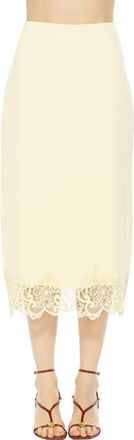 Alexia Admor Ashen Midi Skirt in Butter Yellow at Nordstrom Rack, Size 10