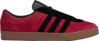 Yohji Yamamoto Red Gazelle Low-Top Suede Sneakers