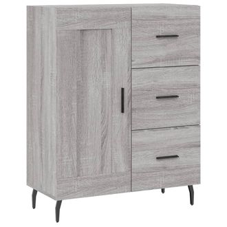vidaXL Aparador De Madera De Ingenier&iacute;a Gris Sonoma 69,5x34x90 Cm Vidaxl