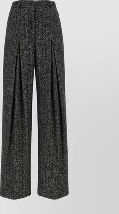 Dolce & Gabbana striped wool wide-leg trousers