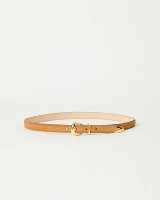 B-Low The Belt Womens Leo Suede Belt In Camel Gold