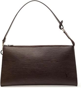 Louis Vuitton Tweedehands leren Louis Vuitton tassen - Dames - Vintage Handtas - Bruin - ONE Size - Vintage