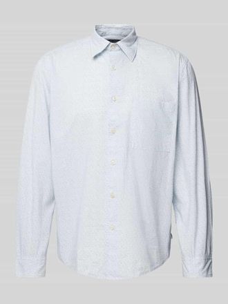 Marc O'Polo Freizeithemd mit Allover-Muster Modell Camp in Hellblau, Gr&ouml;&szlig;e XXL