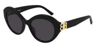 Balenciaga BB0133S 001 Womens Sunglasses Black Size 52