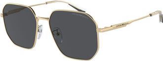 Emporio Armani EA2154D Asian Fit 301387 Mens Sunglasses Gold Size 57