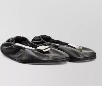 Maison Margiela ballet flat shoe calfskin lambskin metal