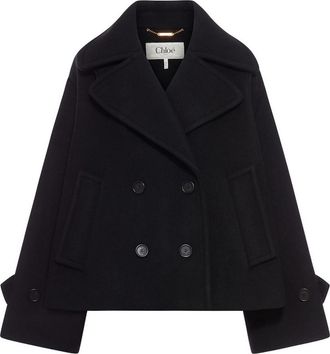 Chloé Oversized Wool Short Coat