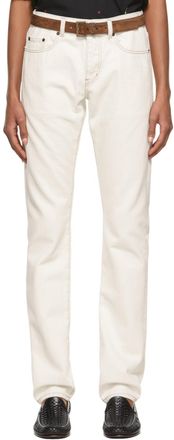 パンツ Saint Laurent 'Medaglioni' twill pants (820232Y6K80 2603) Saint Laurent Twill Pants for Men | Lyst