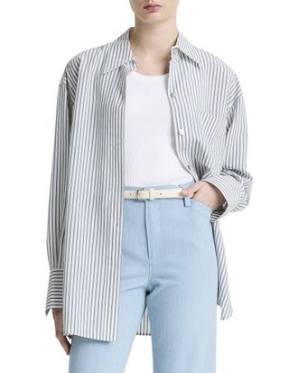 Vince Furrow Stripe Button Down Shirt