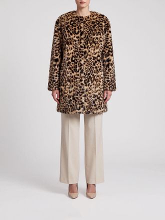 Michael Kors Animalier Faux Fur Coat