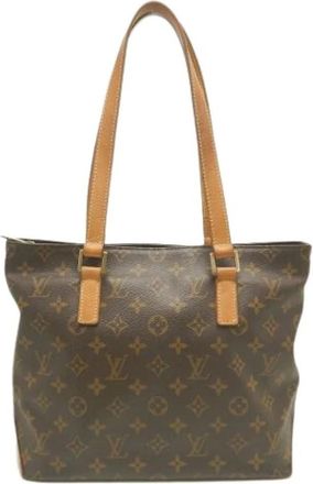 Louis Vuitton Pre-owned Monogram Canvas Tote Bag - Dames - Vintage Shopper - Bruin - ONE Size - Vintage