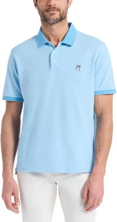 Robert Graham Devil Cotton Polo in Light Blue at Nordstrom, Size X-Large