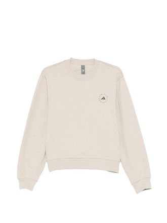 adidas by Stella McCartney Baumwoll-Sweatshirt mit Rundhalsausschnitt
