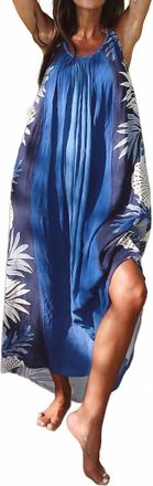 Tribal Braided Straps Maxi Dress In Carolina