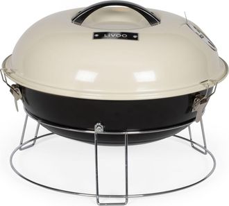Livoo Barbacoa De Carb&oacute;n 38cm Beige - Doc301 Livoo