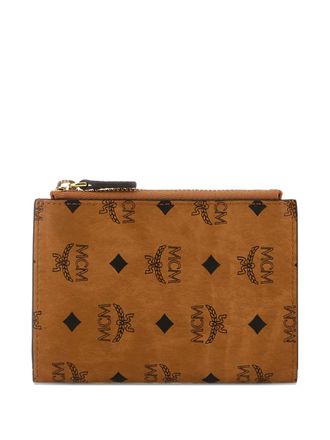 MCM Portafoglio con logo - Marrone