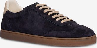 Brunello Cucinelli Niedrige Schn&uuml;rsneakers aus gewaschenem Wildleder