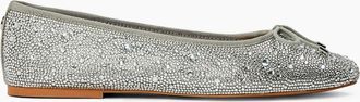 Steve Madden Womens Blossoms R Metallic Patterned Flats - Silver - Size: 5