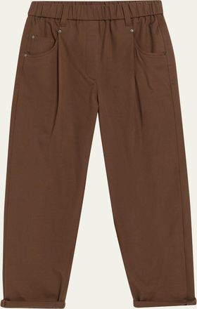 Brunello Cucinelli Slim-Leg Ankle Pull-On Pants