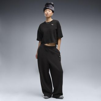 Puma Pantaloni oversize Essentials da donna, Abbigliamento, Nero, XL