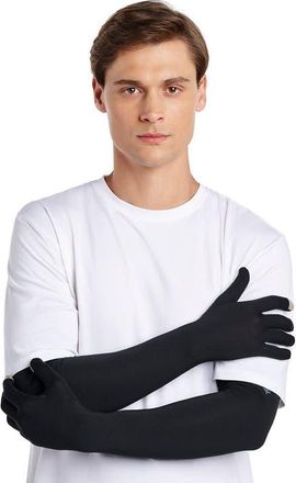 Coolibar Culebra Long Full Finger UV Sun Gloves, UPF 50+ Sun Protection in Black at Nordstrom, Size X-Large