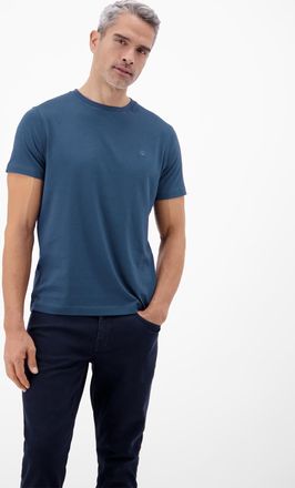 Lerros T-Shirt LERROS T-Shirt mit Rundhalsausschnitt, Herren, Gr. XXL, storm blau, 100% Baumwolle, Rundhals, Shirts T-Shirt, Herren Shirt aus 100% Baumwolle,