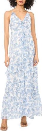 1.State Ruffle Maxi Dress in Blue Denim at Nordstrom Rack, Size X-Large