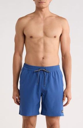 Hurley Solid Volley Swim Shorts in Submarine at Nordstrom Rack, Size X-Large