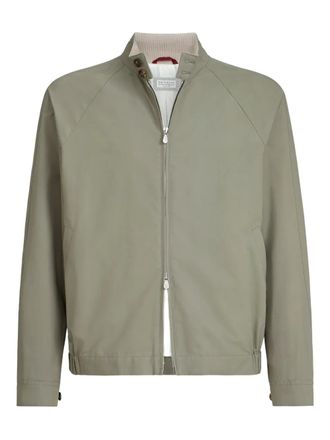 Brunello Cucinelli Giacca con zip - Verde