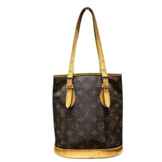 Louis Vuitton Pre-owned Bucket Bags, female, Brown, Size: ONE SIZE Pre-owned Monogram Tote Bag