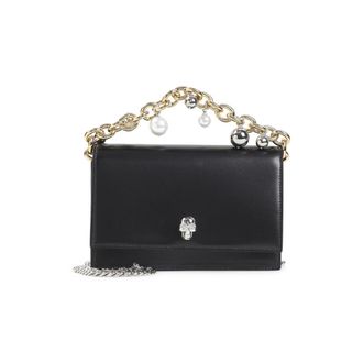 Alexander McQueen Black Skull Mini Crossbody Bag