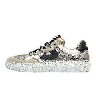 ID.EIGHT Id.eight - Zilver Sneaker met Gelamineerde Afwerking - unisex - Schoenen - Grijs - Maat: 42 EU