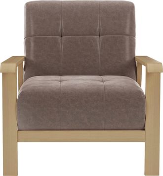 Sit&more Sessel »Billund« Armlehnen aus Buchenholz in natur, verschiedene Bezüge und Farben