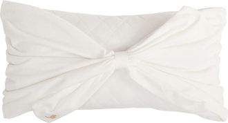 Juicy Couture Velvet Bow Accent Pillow in White at Nordstrom Rack