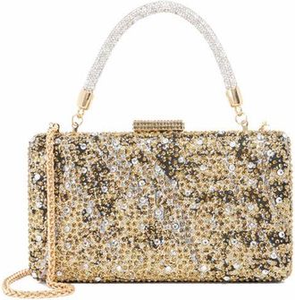 Dune London Beauti Rhinestone Clutch in Black at Nordstrom