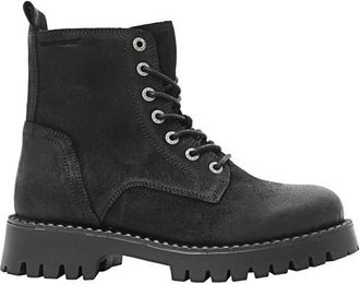 Ten Points Penny Lace Suede Boots Freizeitstiefel f&uuml;r Damen | schwarz