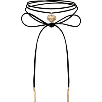 True Religion Suede choker necklace in Goldtone at Nordstrom