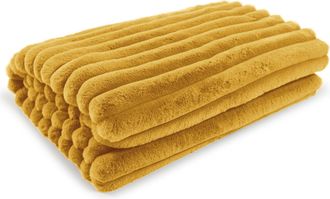 Schubiger M&ouml;bel Plaid Raya Senf 200x140 cm