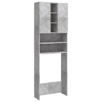vidaXL Armario De Lavadora Gris Hormig&oacute;n 64x25,5x190 Cm Vidaxl