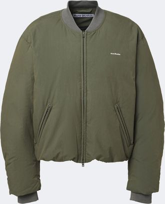 Acne Studios Cotton-blend poplin down bomber jacket