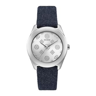 Guess Blue Peony Horloge - Dames - Horloges - Grijs - ONE Size - Accessoires