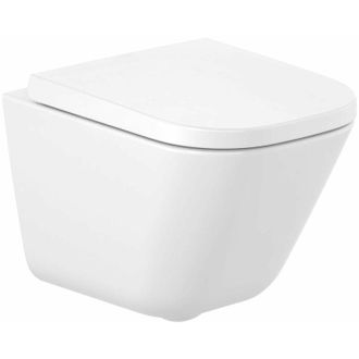 Roca Roca A34647a000 The Gap Square Rimless Inodoro Suspendido Compacto - Asiento: Caida Normal - Ref: A34647a000+a80173000b